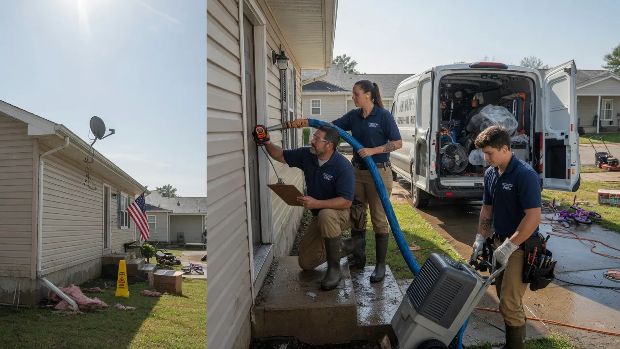 Ceiling Water Damage Restoration in Owensville, OH near me